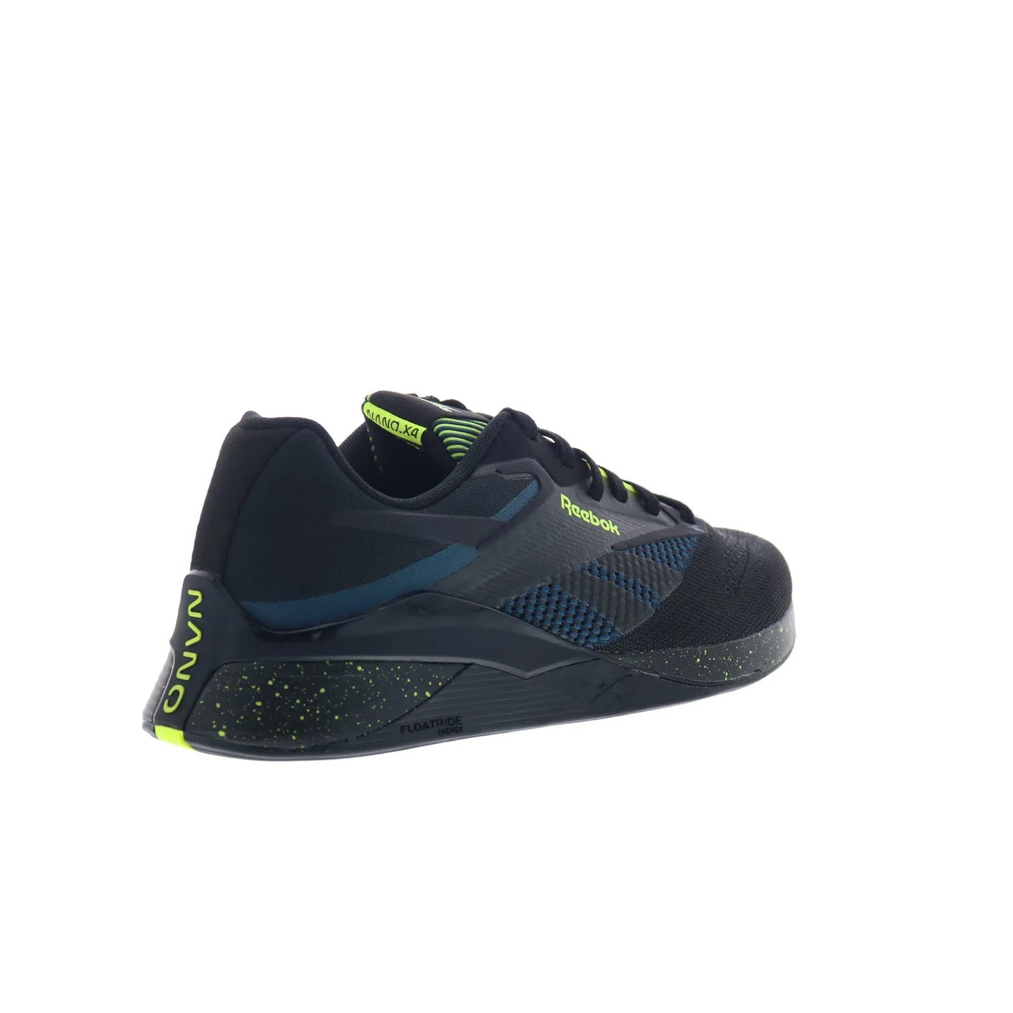 Reebok Nano X4 Mens Black Mesh Lace Up Athletic Cross Training Shoes