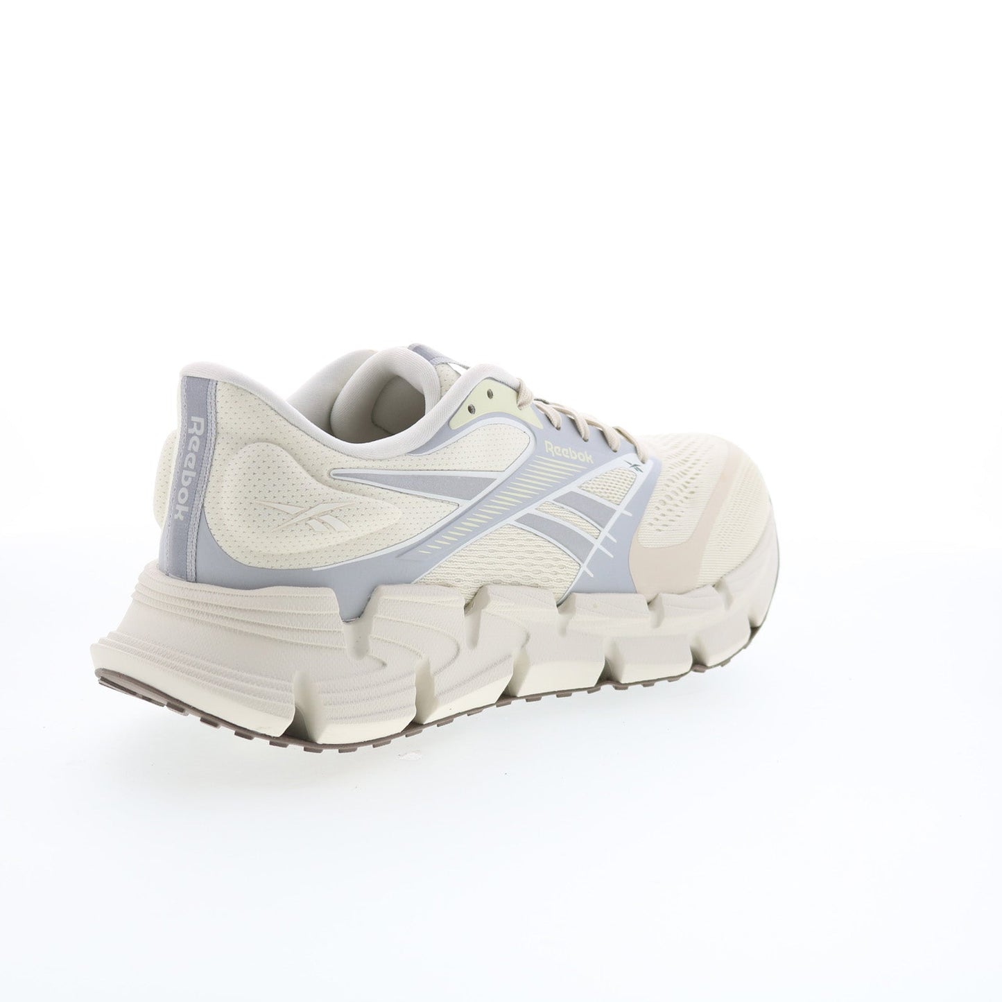 Reebok Floatzig 2 Mens Beige Canvas Lace Up Athletic Running Shoes