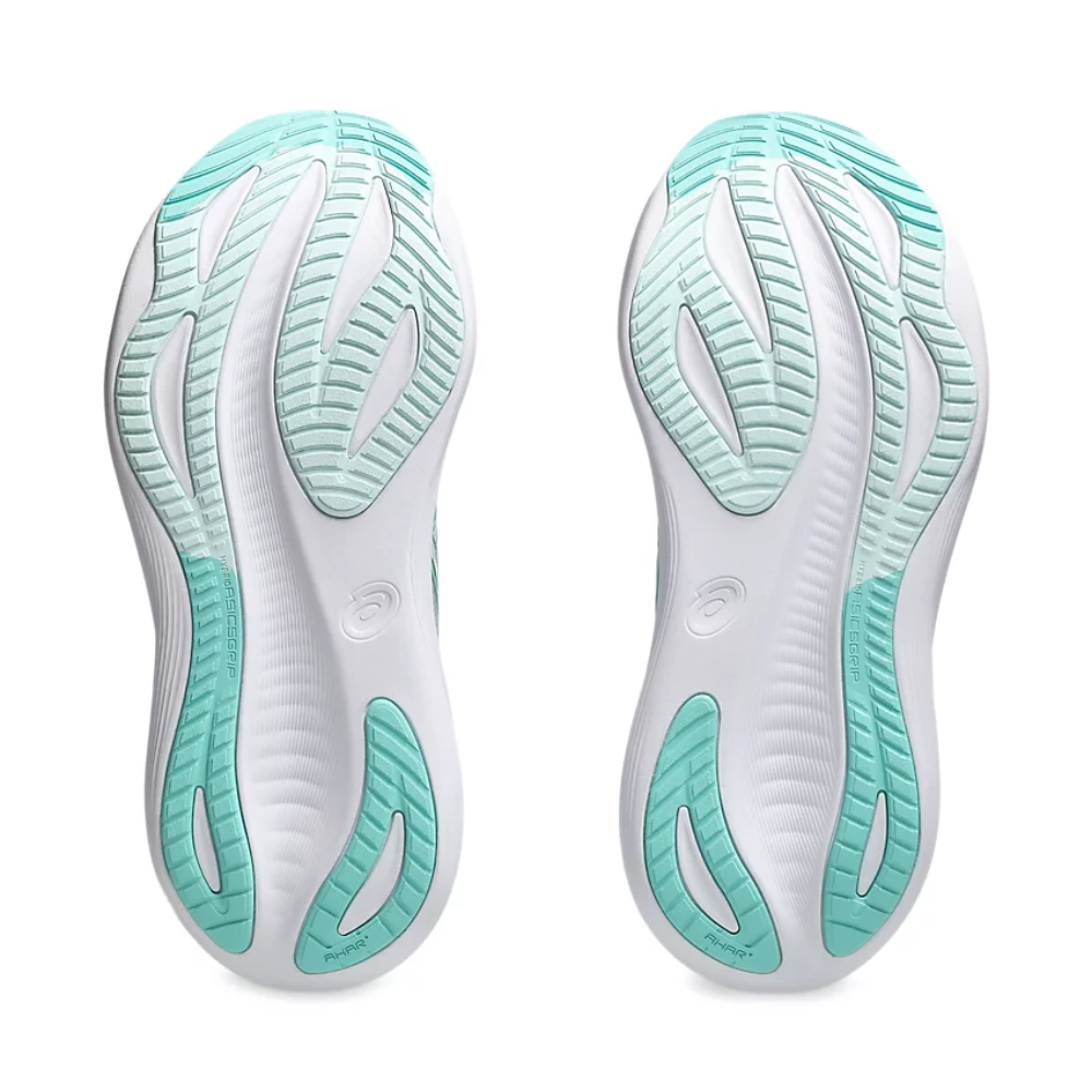 Gel-Nimbus 27 (Wide) Women's :Piedmont Grey | Illuminate Mint