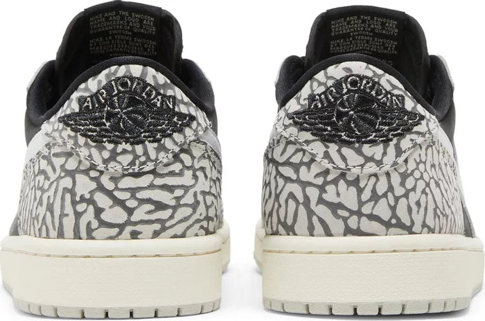 Nike Womens Air Jordan 1 Retro Low OG Sneakers - 'Black Cement'