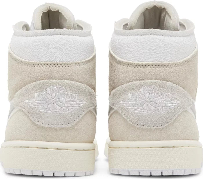 Nike Mens Air Jordan 1 Mid SE Craft Sneakers - 'Inside Out - White Sail'