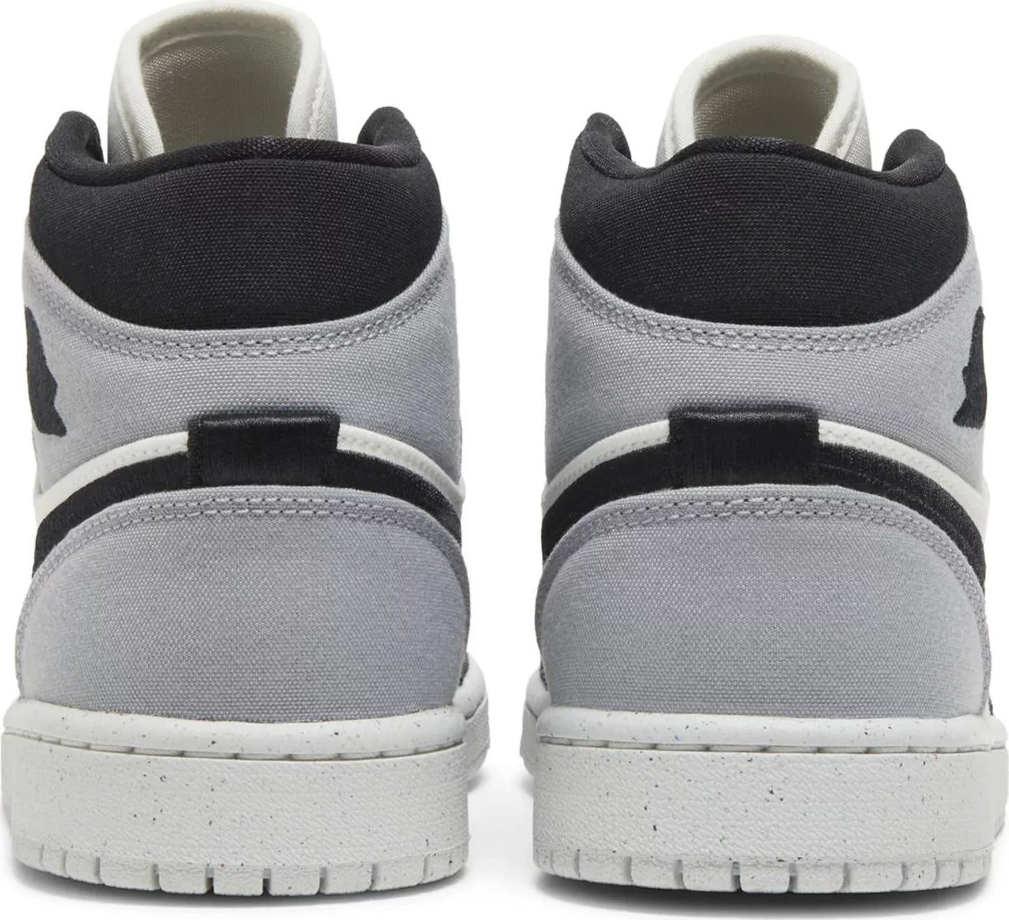 Nike Womens Air Jordan 1 Mid SE Sneakers - 'Light Steel Grey Canvas'