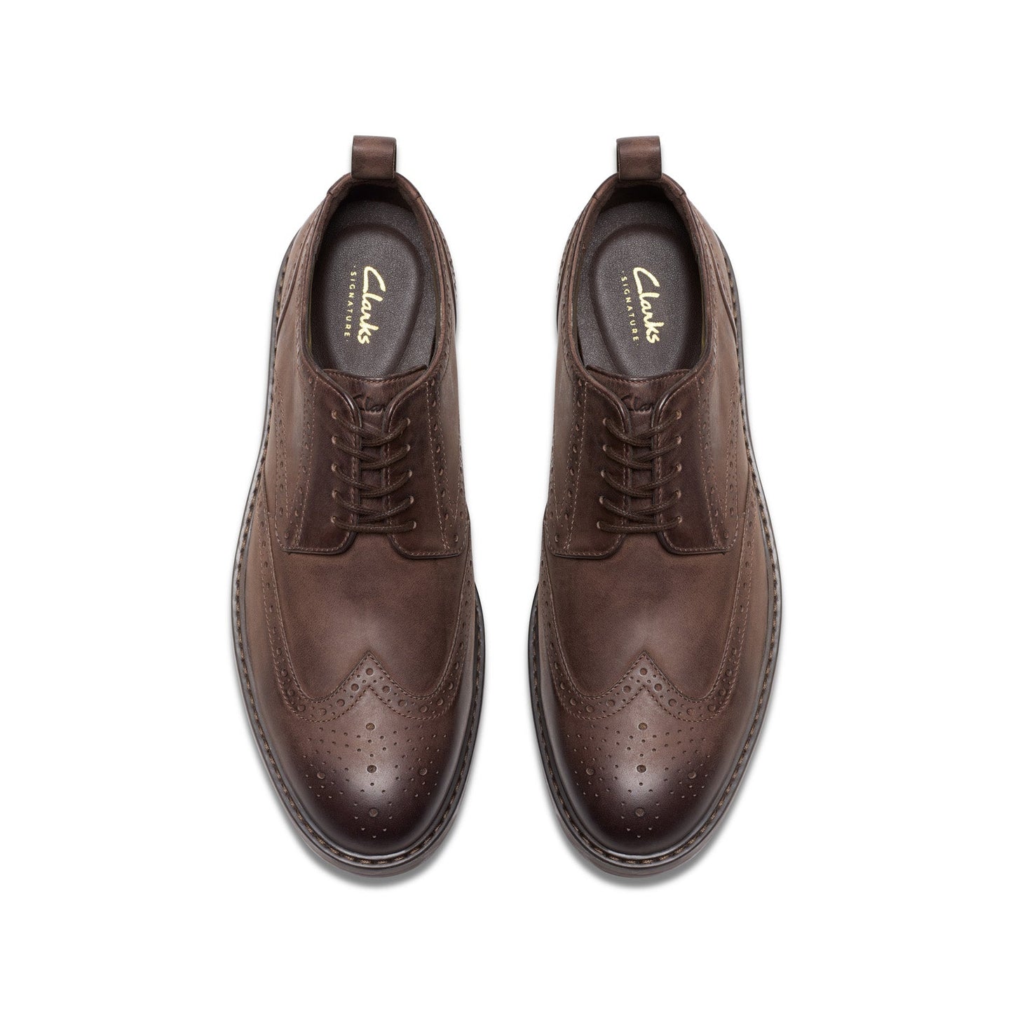Clarks Aldwin Limit Mens Brown Oxfords & Lace Ups Wingtip & Brogue Shoes