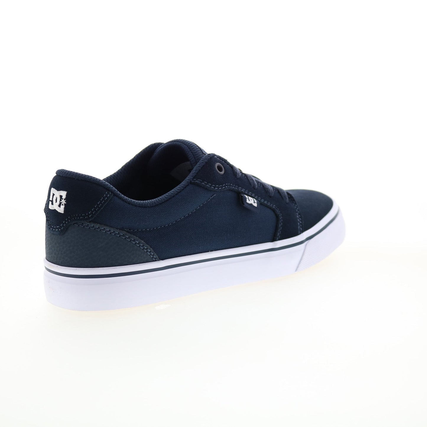 DC Anvil 303190-DNW Mens Blue Suede Lace Up Skate Inspired Sneakers Shoes