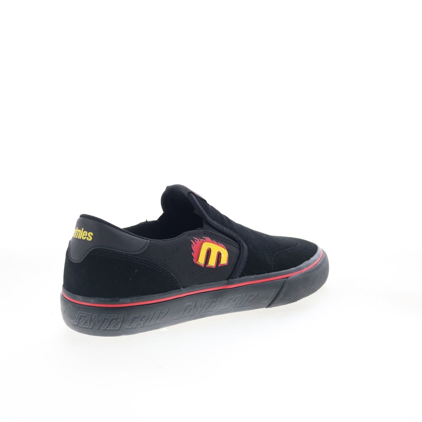 Etnies LO-Cut Slip X Santa Cruz Mens Black Skate Inspired Sneakers Shoes