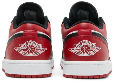 Nike Mens Air Jordan 1 Low Sneakers - 'Bred Toe'