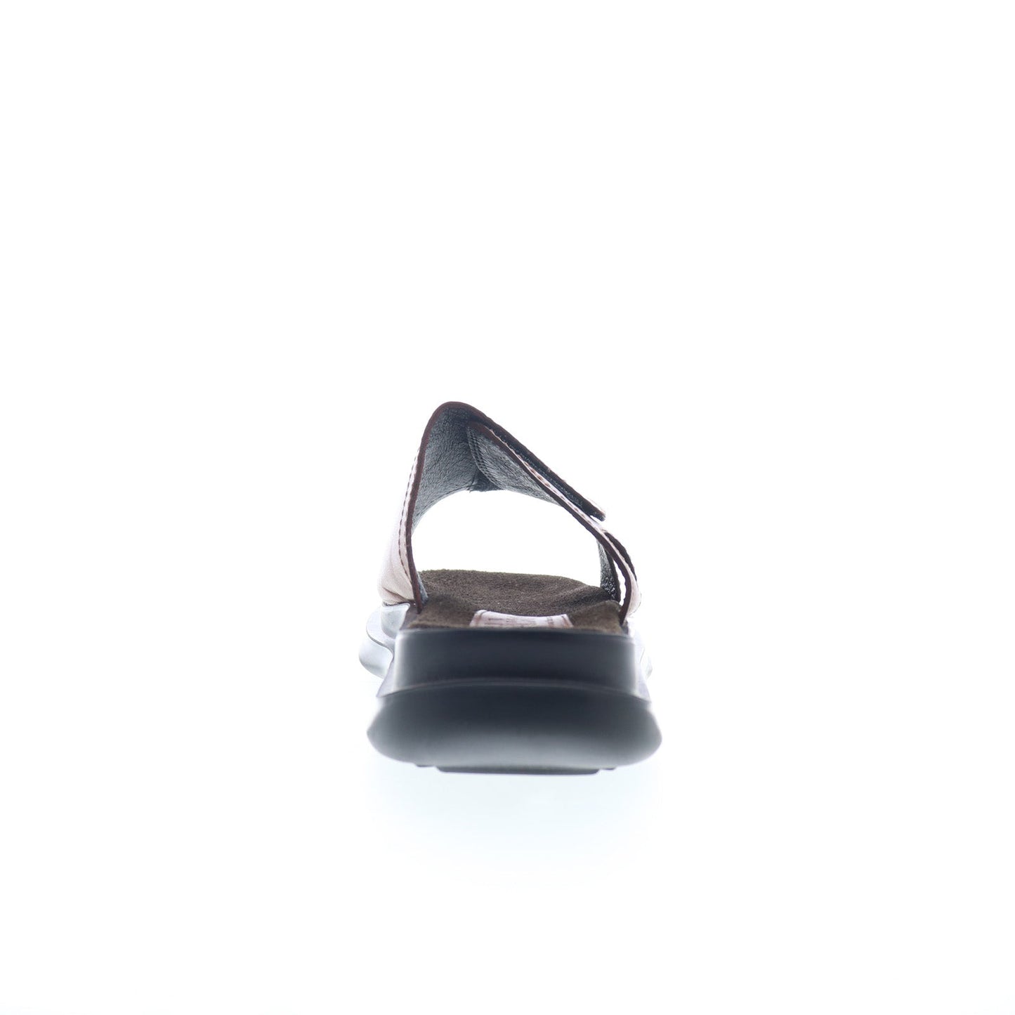Hitchcock Wide Strap Mens Brown Extra Extra Wide 5E Slides Sandals Shoes