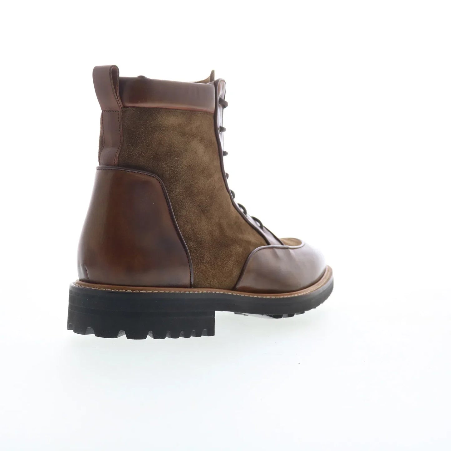 Pastori by Di Bianco Macrinus Mens Brown Leather Lace Up Casual Dress Boots