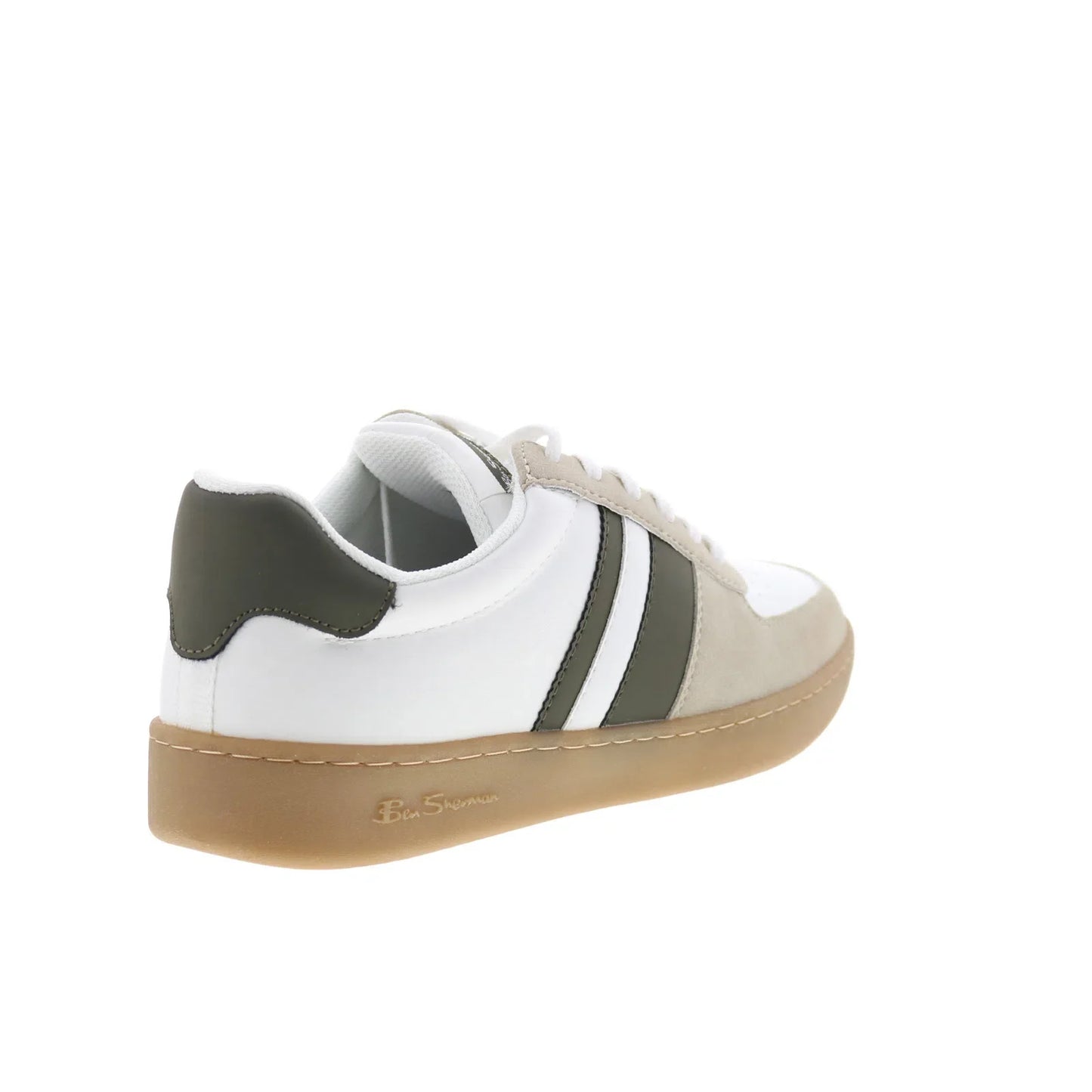 Ben Sherman Hyde BSMHYDV-1624 Mens White Lace Up Lifestyle Sneakers Shoes