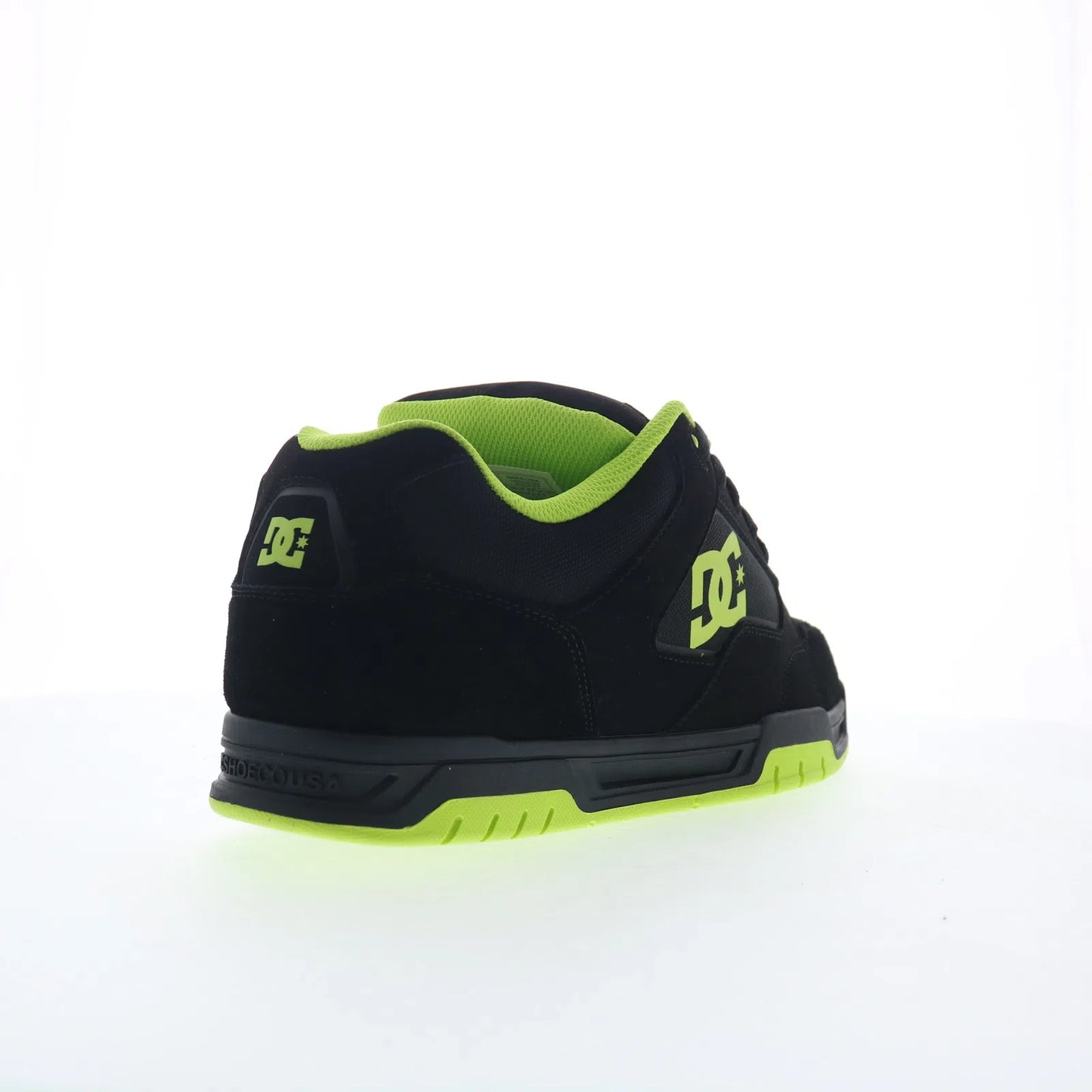 DC Coiler DC03011002-BLKLIM Mens Black Nubuck Skate Inspired Sneakers Shoes