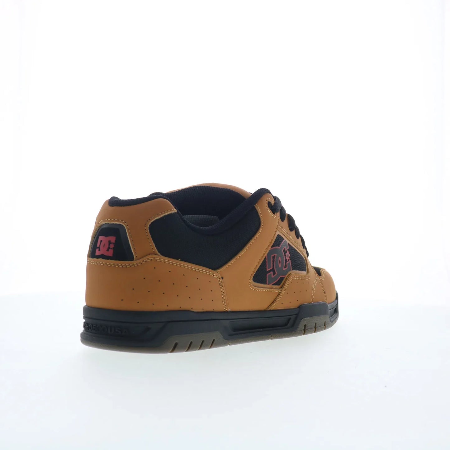DC Coiler DC03011210-WHEBLK Mens Brown Skate Inspired Sneakers Shoes