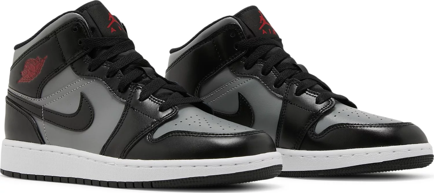 Nike Grade School Womens Air Jordan 1 Mid Sneakers - 'Shadow'