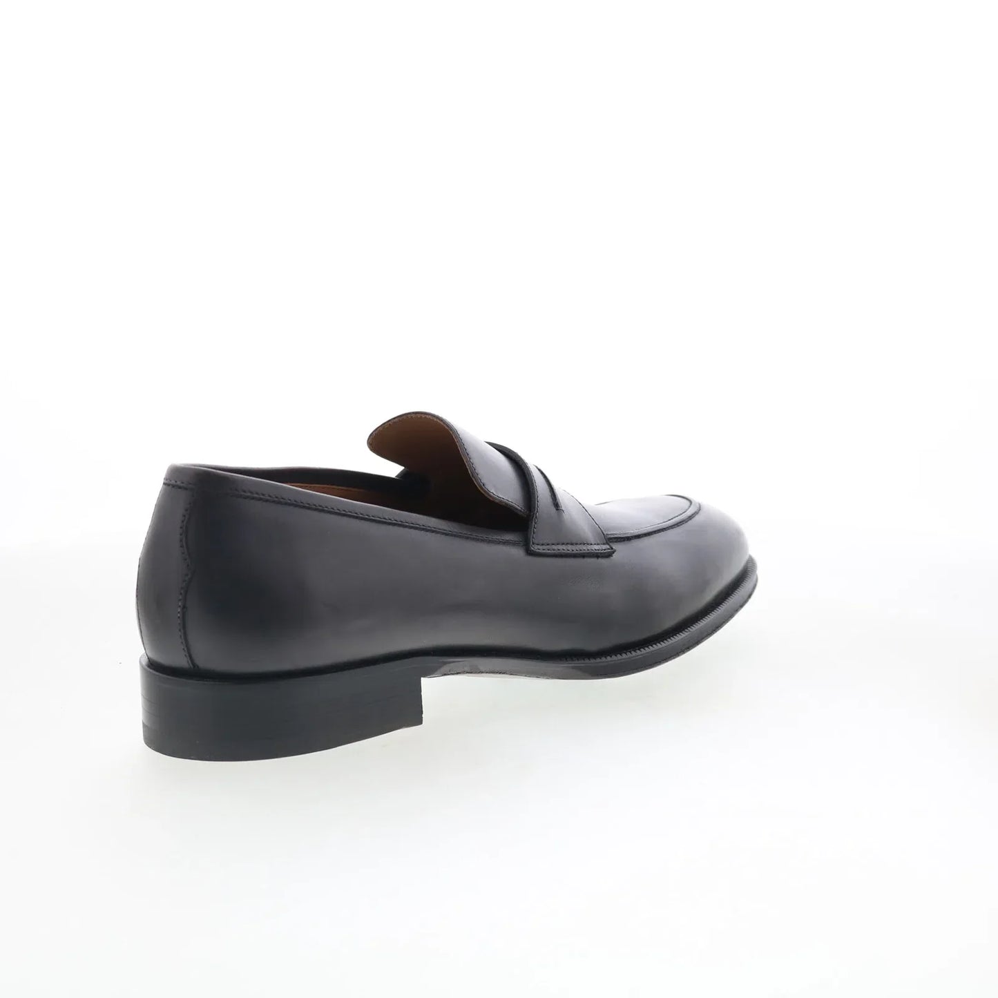 Pastori by Di Bianco Titus Mens Gray Leather Loafers & Slip Ons Penny Shoes