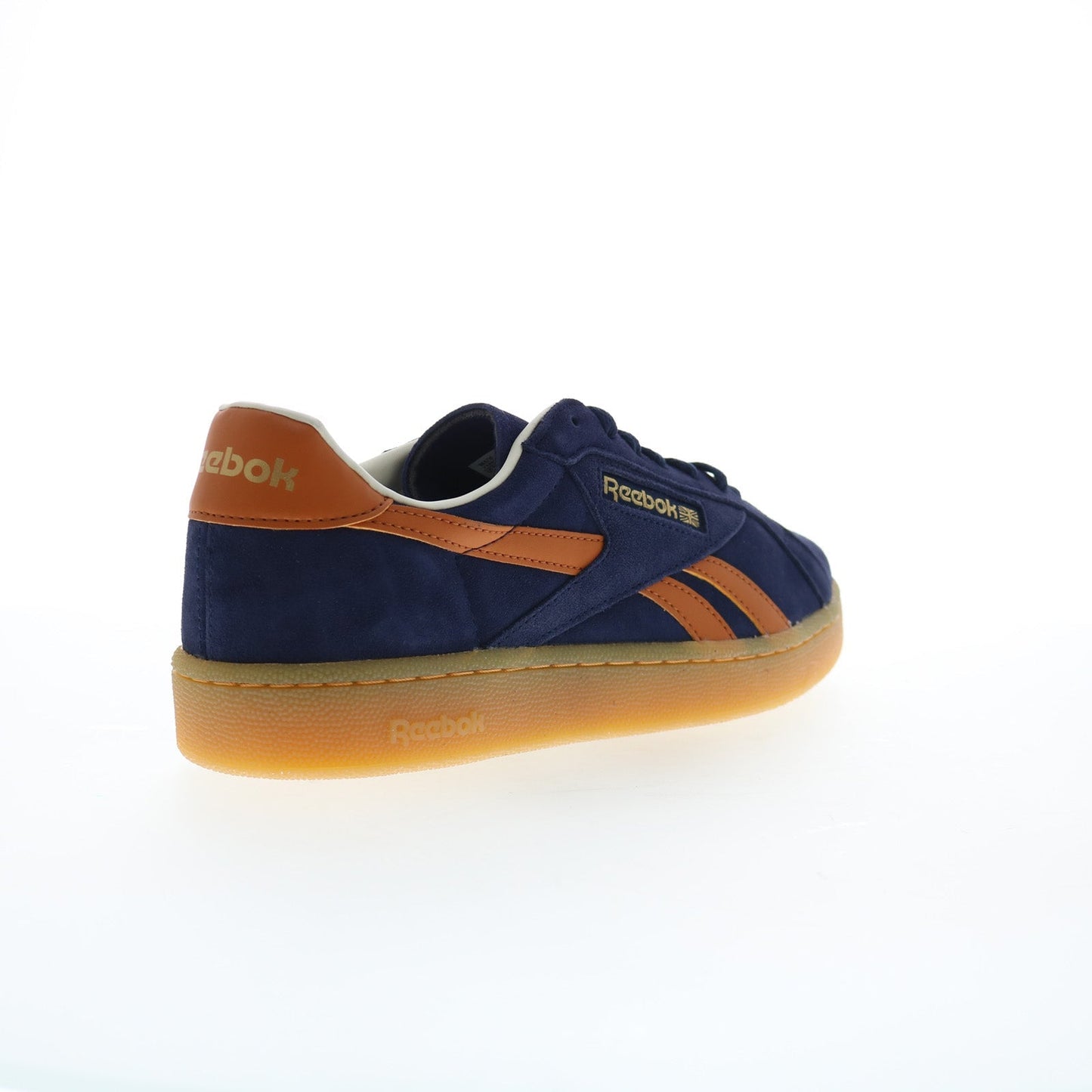 Reebok Club C Grounds UK Mens Blue Suede Lace Up Lifestyle Sneakers Shoes