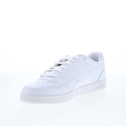 Reebok Court Advance Mens White Leather Lace Up Lifestyle Sneakers Shoes