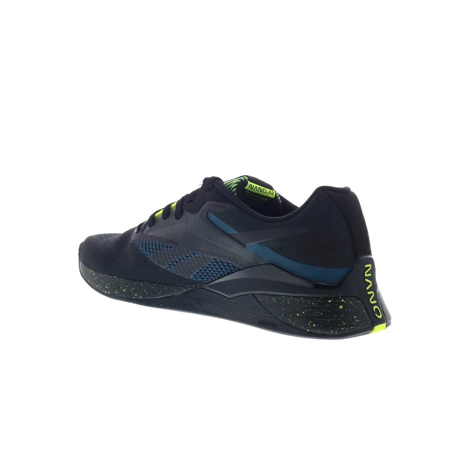Reebok Nano X4 Mens Black Mesh Lace Up Athletic Cross Training Shoes