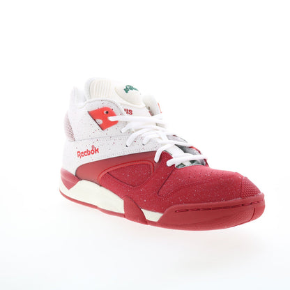 Reebok Court Victory Pump Mens Red Leather Lifestyle Sneakers Shoes