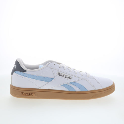 Reebok Court Retro Mens White Leather Lace Up Lifestyle Sneakers Shoes