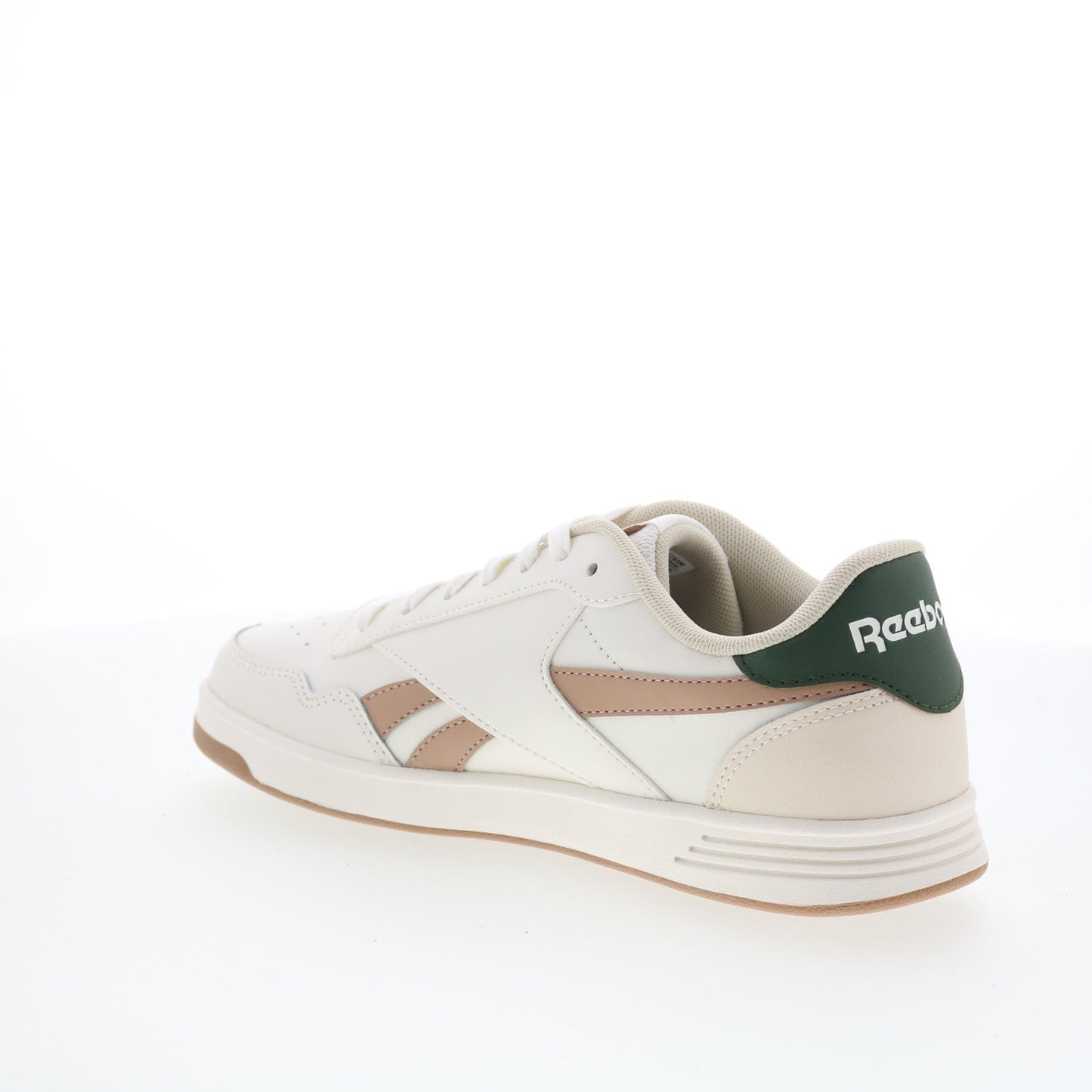 Reebok Court Advance Womens Beige Leather Lace Up Lifestyle Sneakers Shoes
