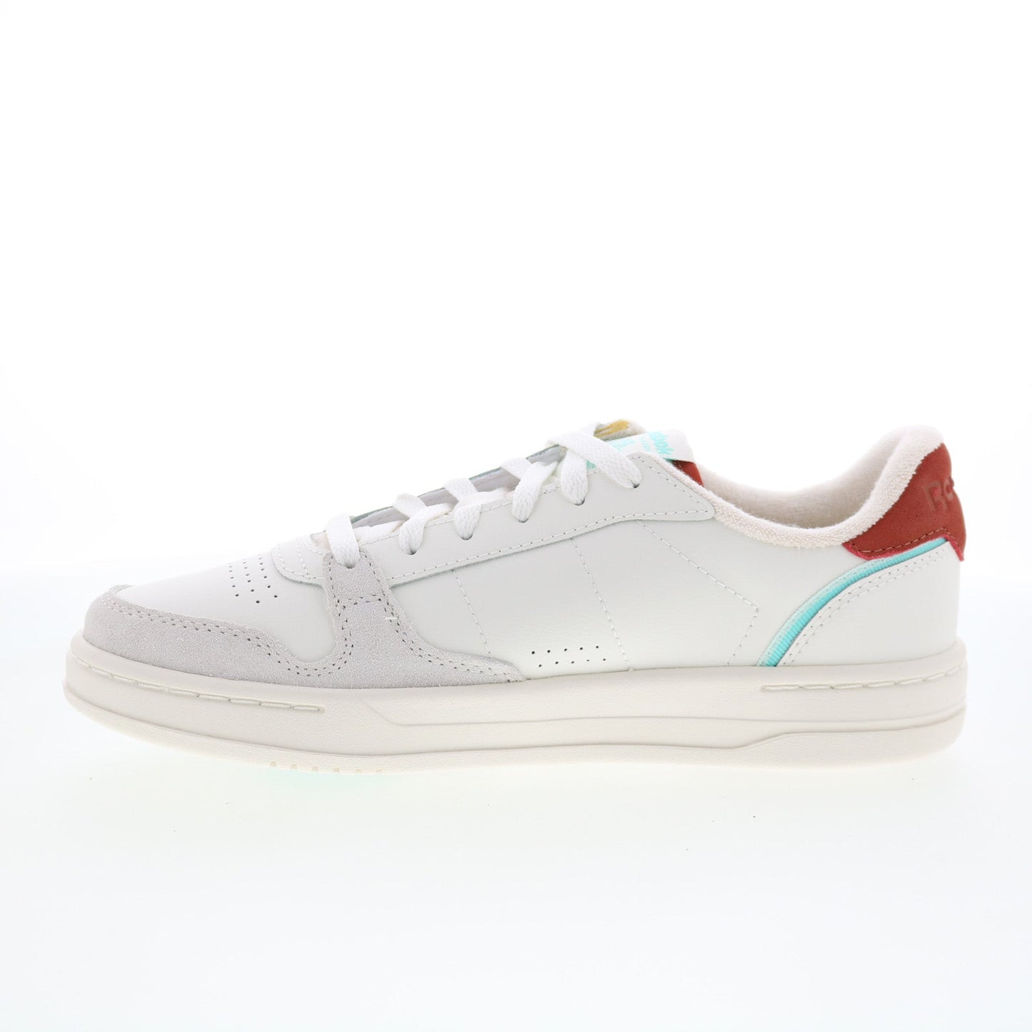 Reebok Phase Court Mens White Leather Lace Up Lifestyle Sneakers Shoes