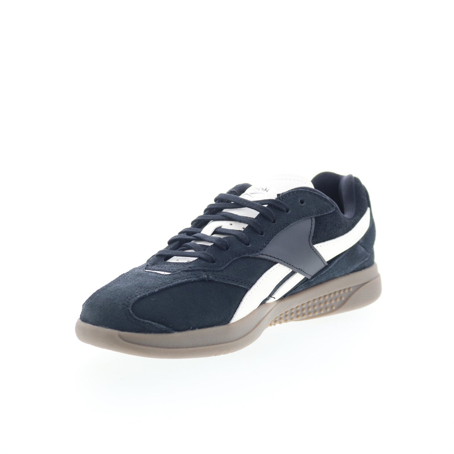 Reebok Hammer Street Mens Black Suede Lace Up Lifestyle Sneakers Shoes