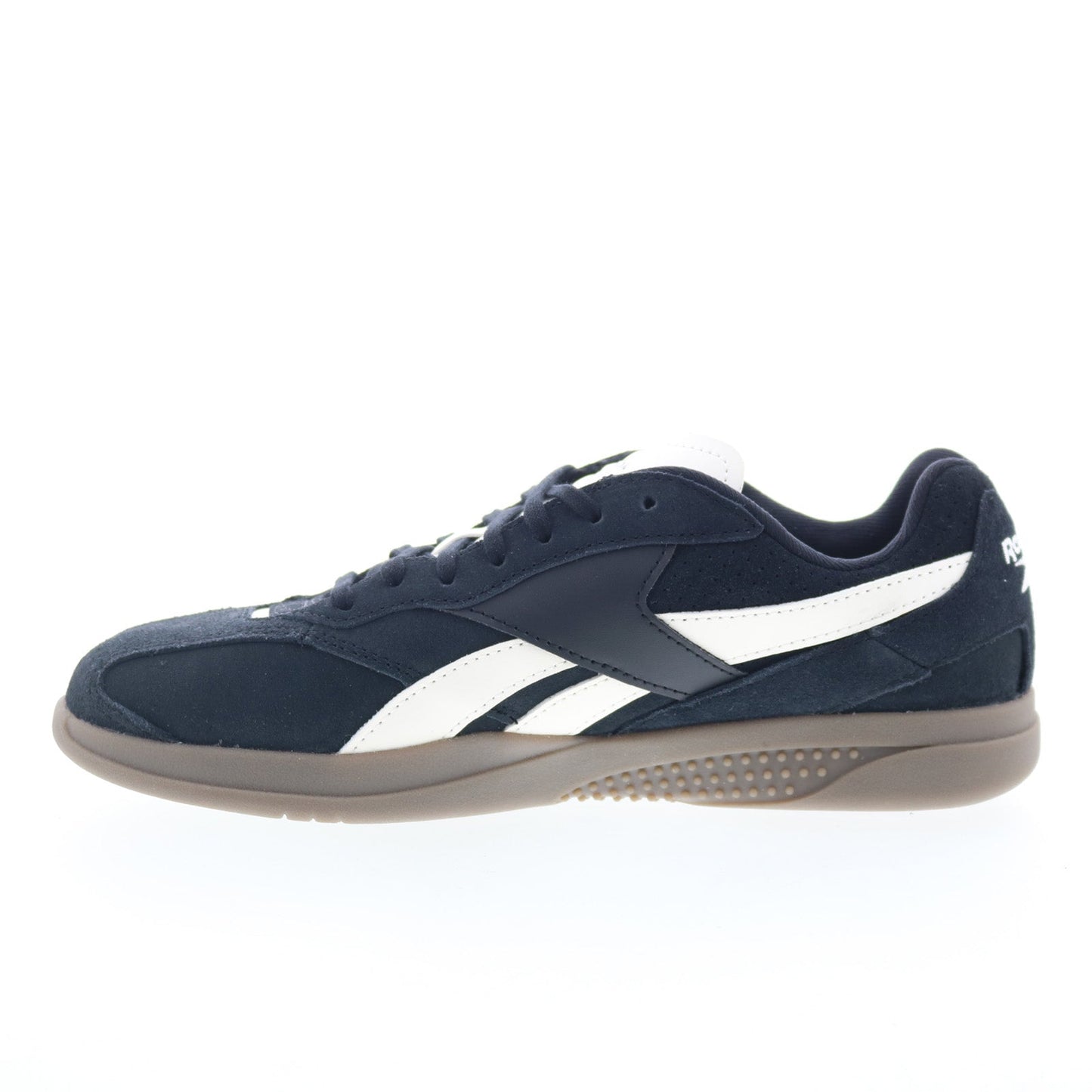 Reebok Hammer Street Mens Black Suede Lace Up Lifestyle Sneakers Shoes
