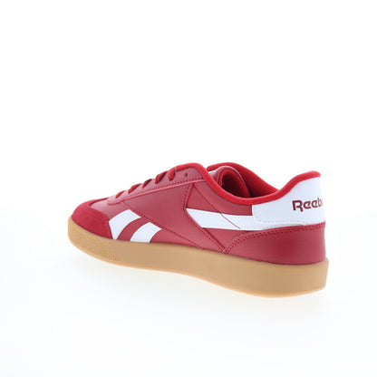 Reebok Smash Edge S Mens Red Leather Lace Up Lifestyle Sneakers Shoes