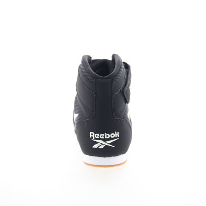 Reebok Boxing Mid Mens Black Synthetic Lace Up Athletic Boxing Shoes