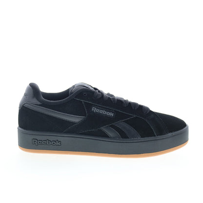 Reebok Retro Mega Mens Black Suede Lace Up Lifestyle Sneakers Shoes