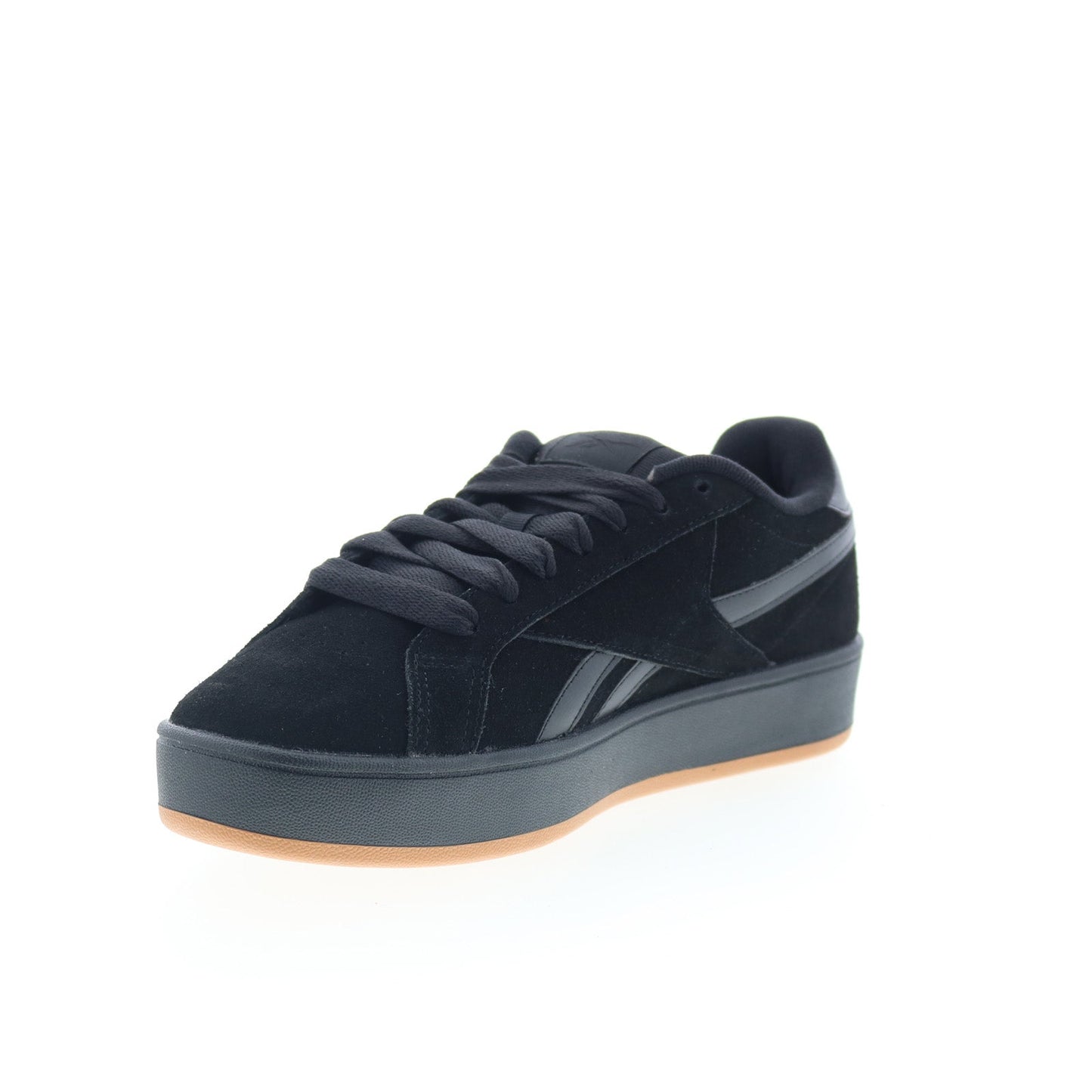 Reebok Retro Mega Mens Black Suede Lace Up Lifestyle Sneakers Shoes