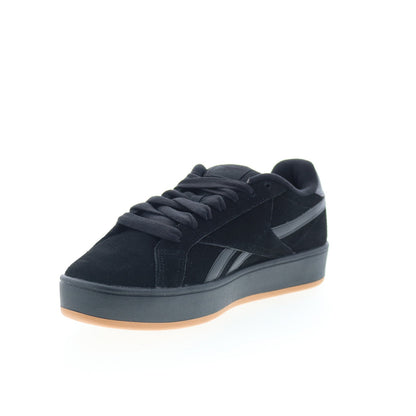 Reebok Retro Mega Mens Black Suede Lace Up Lifestyle Sneakers Shoes