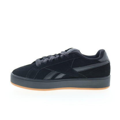 Reebok Retro Mega Mens Black Suede Lace Up Lifestyle Sneakers Shoes