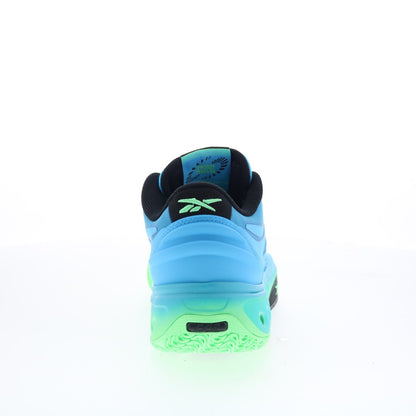 Reebok Engine A Mens Blue Synthetic Lace Up Athletic Basketball Shoes
