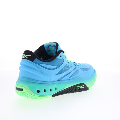 Reebok Engine A Mens Blue Synthetic Lace Up Athletic Basketball Shoes