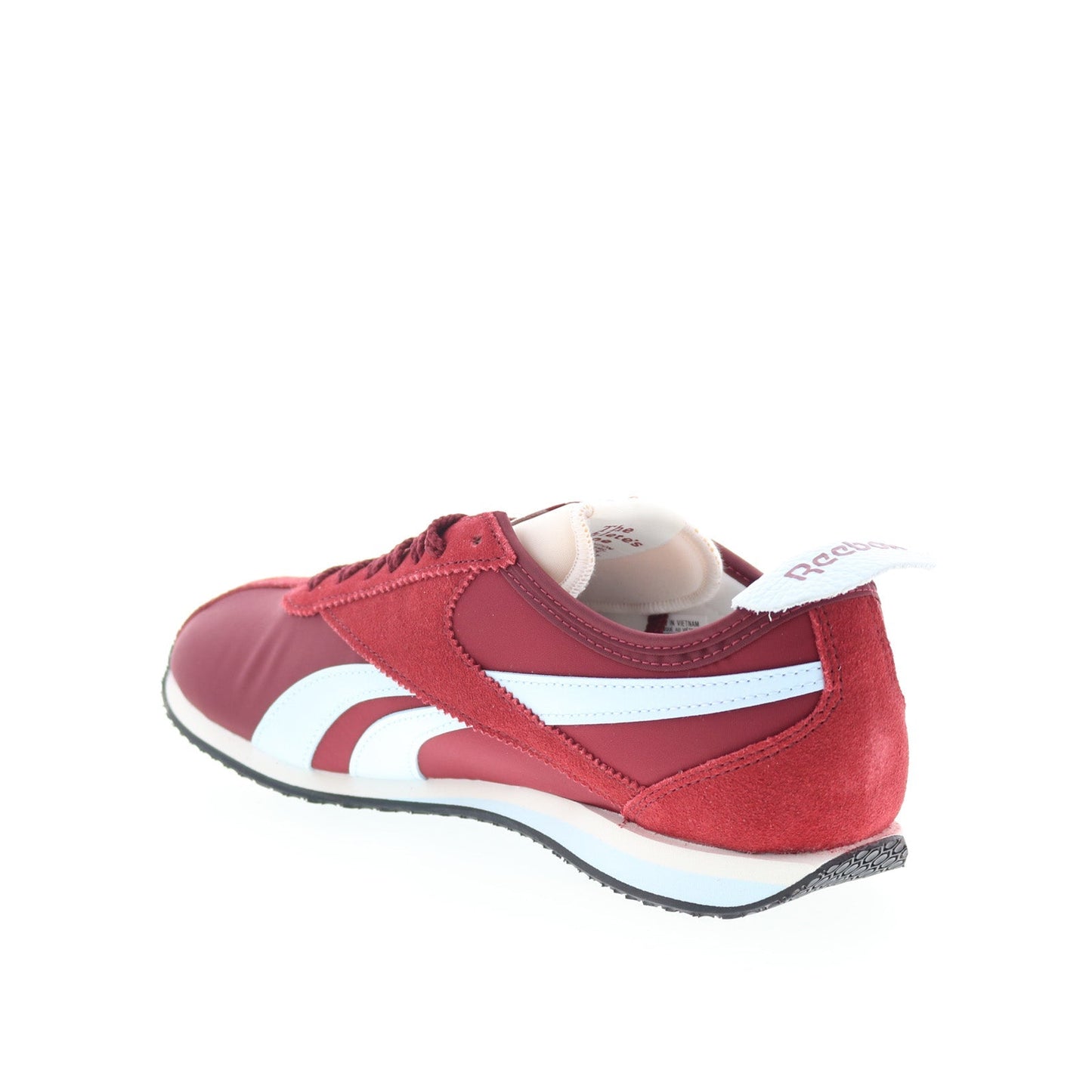 Reebok R400 Mens Burgundy Suede Lace Up Lifestyle Sneakers Shoes