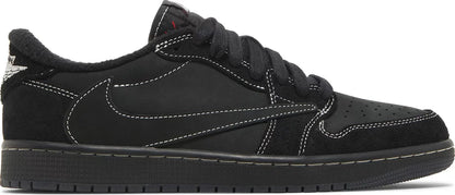 Nike Mens Travis Scott x Air Jordan 1 Low OG SP Sneakers - 'Black Phantom'