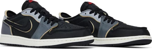 Nike Mens Air Jordan 1 Retro Low OG EX Sneakers - 'Dark Smoke Grey'