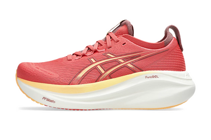 Gel-Nimbus 27 Women's :Dark Pink Clay | Orange Glow