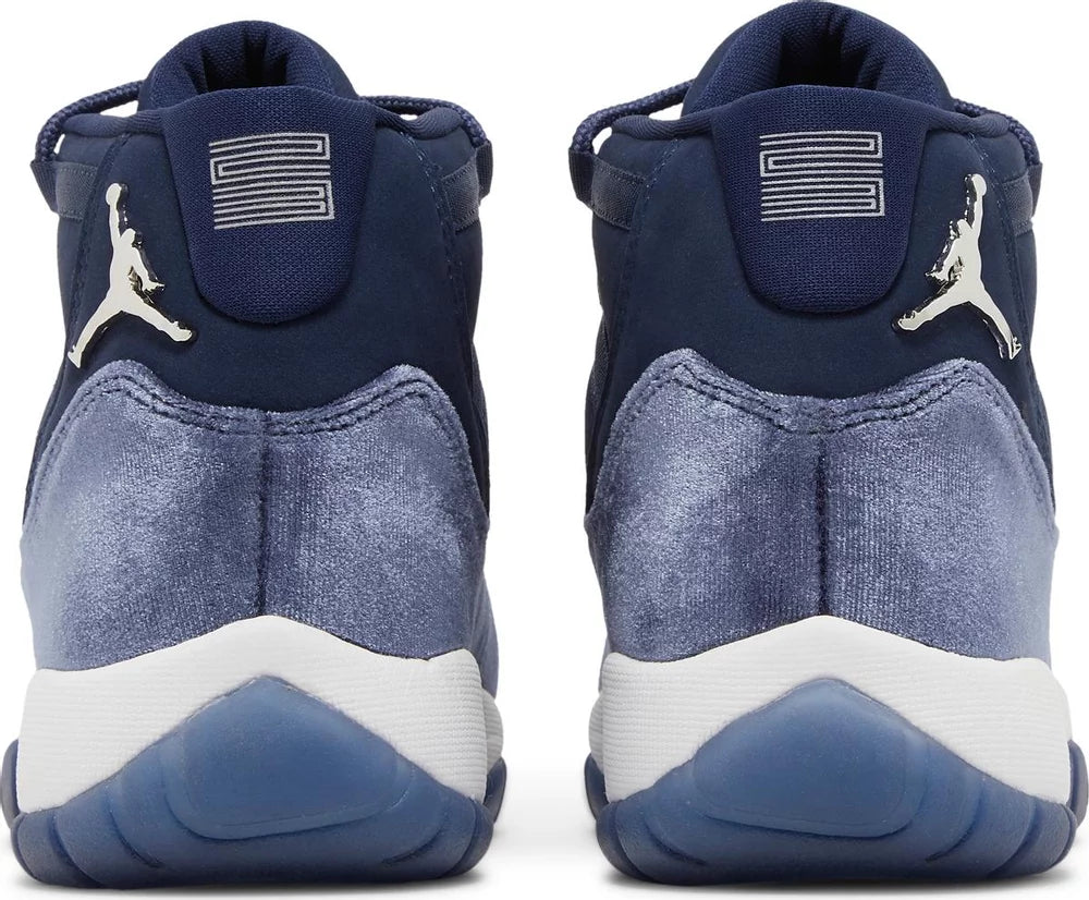 Nike Womens Air Jordan 11 Retro Sneakers - 'Midnight Navy Velvet'