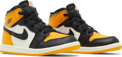 Nike Toddlers Air Jordan 1 Retro High OG Sneakers - 'Yellow Toe'