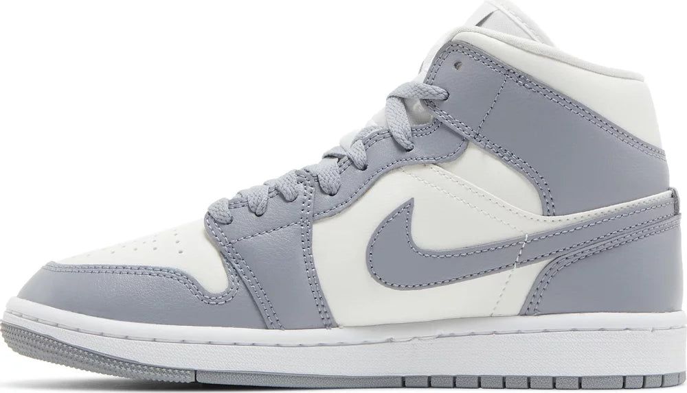Nike Womens Air Jordan 1 Mid Sneakers - 'Stealth'