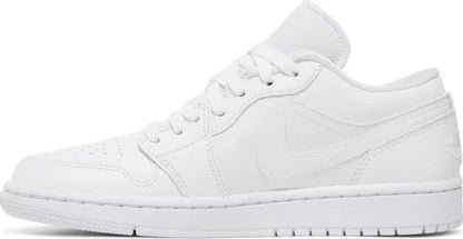 Nike Womens Air Jordan 1 Low Sneakers - 'Triple White' 2022