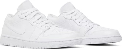Nike Womens Air Jordan 1 Low Sneakers - 'Triple White' 2022