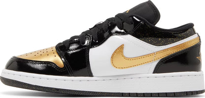 Nike Grade School Womens Air Jordan 1 Low SE Sneakers - 'Gold Toe'
