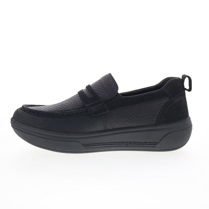Drew Java 10841-19 Womens Black Leather Slip On Lifetsyle Sneakers Shoes