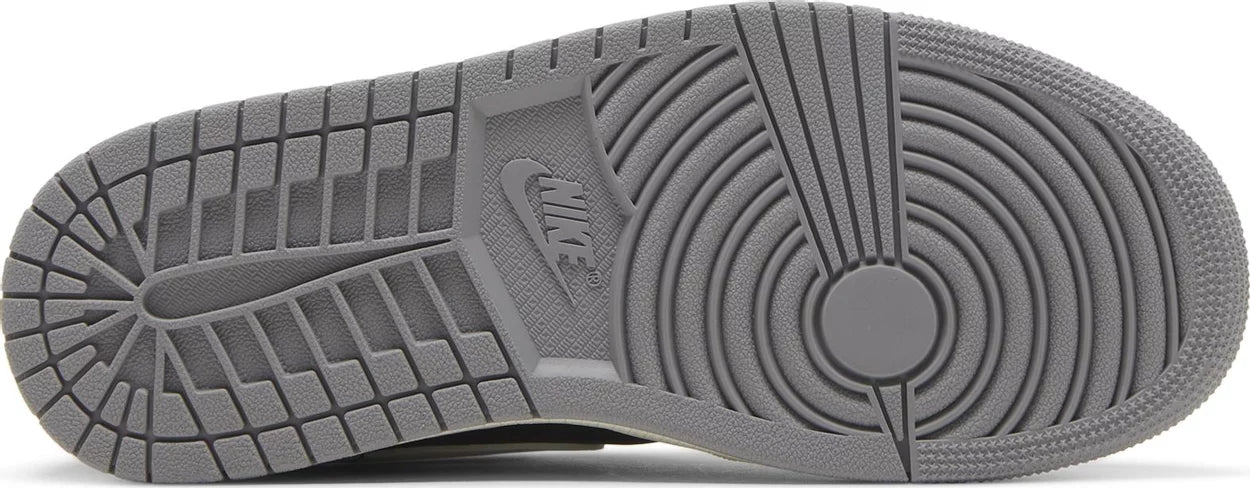 Nike Womens Air Jordan 1 Mid Sneakers - 'Cement Grey'