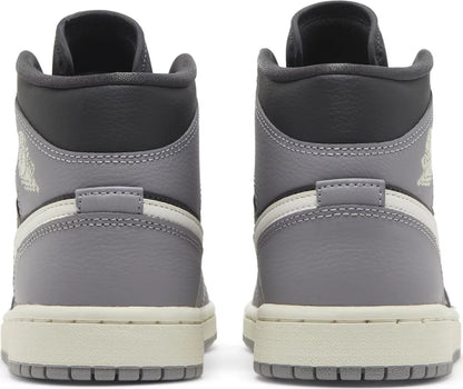 Nike Womens Air Jordan 1 Mid Sneakers - 'Cement Grey'