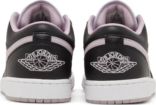 Nike Mens Air Jordan 1 Low SE Sneakers - 'Black Iced Lilac'