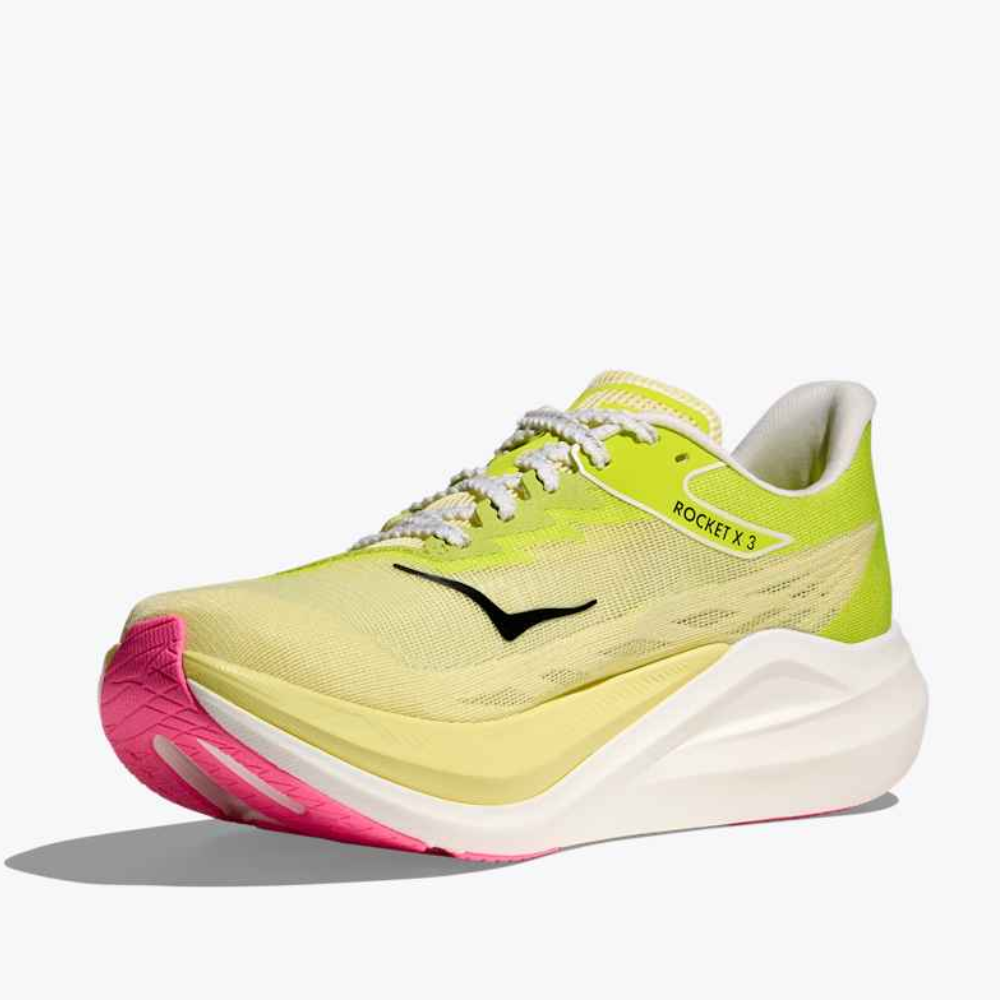 Rocket X 3 :Sunlight | Neon Hoka Citrus