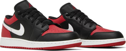 Nike Grade School Womens Air Jordan 1 Low Sneakers - 'Alternate Bred Toe'